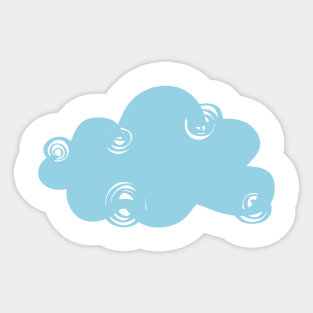 Spiral blue cloud Sticker